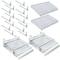 Azar Displays Clear 8 Compartment Divider Bin Cosmetic Tray with Tester Tray on Front and with Pushers, 2-Pack 225840-TESTER-8COMP-2PK - alternate 9